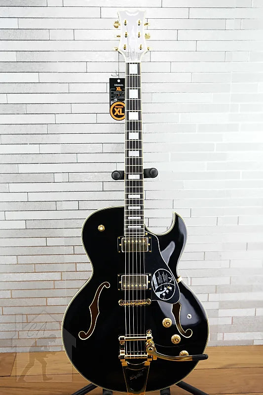 Dean Colt Bigsby w/ Piezo Semi-Hollowbody Electric Guitar in Classic Black