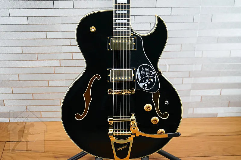 Dean Colt Bigsby w/ Piezo Semi-Hollowbody Electric Guitar in Classic Black